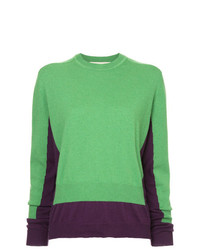 Женский зеленый свитер с круглым вырезом от Marni