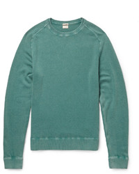 Мужской зеленый свитер с круглым вырезом от Massimo Alba