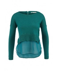 Женский зеленый свитер с круглым вырезом от Naf Naf