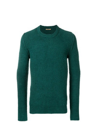 Мужской зеленый свитер с круглым вырезом от Nuur