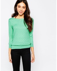 Женский зеленый свитер с круглым вырезом от Oasis
