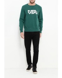 Мужской зеленый свитер с круглым вырезом от Pepe Jeans