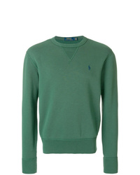Мужской зеленый свитер с круглым вырезом от Polo Ralph Lauren