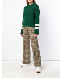 Женский зеленый свитер с круглым вырезом от Baum Und Pferdgarten