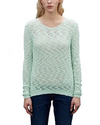 Женский зеленый свитер с круглым вырезом от s.Oliver Denim