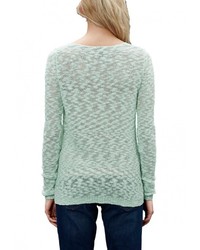 Женский зеленый свитер с круглым вырезом от s.Oliver Denim