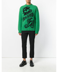 Мужской зеленый свитер с круглым вырезом от Stella McCartney
