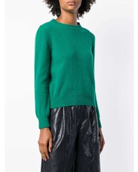 Женский зеленый свитер с круглым вырезом от Societe Anonyme
