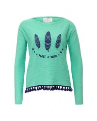 Женский зеленый свитер с круглым вырезом от SPRINGFIELD