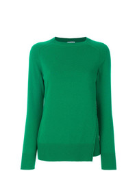 Женский зеленый свитер с круглым вырезом от Tomas Maier
