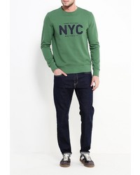 Мужской зеленый свитер с круглым вырезом от Tommy Hilfiger