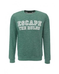 Мужской зеленый свитер с круглым вырезом от Top Secret
