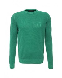 Мужской зеленый свитер с круглым вырезом от Trussardi Jeans