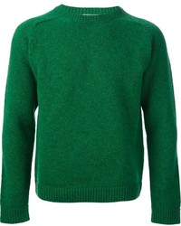 Мужской зеленый свитер с круглым вырезом от Valentino