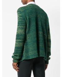 Мужской зеленый свитер с круглым вырезом от Namacheko
