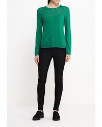 Женский зеленый свитер с круглым вырезом от Zarina