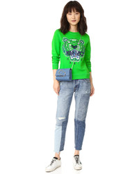 Женский зеленый свитер от Kenzo