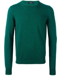 Мужской зеленый свитер от Fay