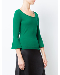 Женский зеленый свитер от Milly