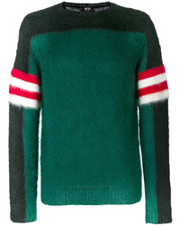 Мужской зеленый свитер от No.21