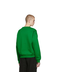 Мужской зеленый свитшот с принтом от Gucci