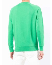 Мужской зеленый свитшот с принтом от MAISON KITSUNÉ