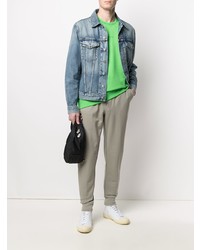 Мужской зеленый свитшот от Calvin Klein Jeans