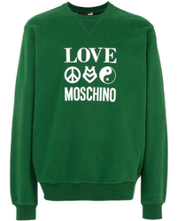 Мужской зеленый свитшот от Love Moschino