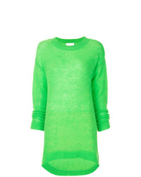 Зеленый свободный свитер от Georgia Alice