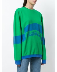 Зеленый свободный свитер от Napa By Martine Rose