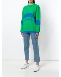 Зеленый свободный свитер от Napa By Martine Rose