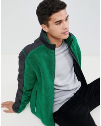 Мужской зеленый флисовый свитер на молнии от Hunter
