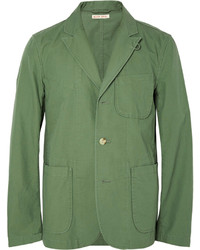 Зеленый хлопковый пиджак
