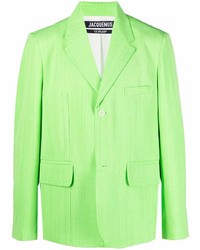 Мужской зеленый хлопковый пиджак от Jacquemus