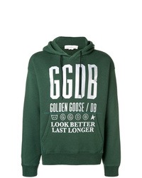 Мужской зеленый худи с принтом от Golden Goose Deluxe Brand