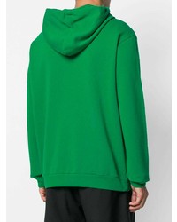 Мужской зеленый худи с принтом от Maison Margiela
