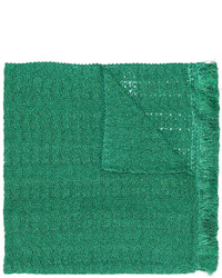 Женский зеленый шарф с вышивкой от Missoni