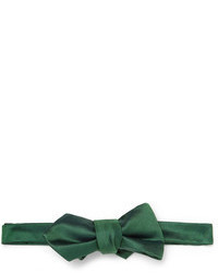 Зеленый шелковый галстук-бабочка