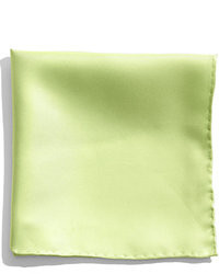 Зеленый шелковый нагрудный платок