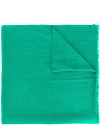 Женский зеленый шелковый шарф от Faliero Sarti