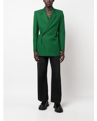 Мужской зеленый шерстяной двубортный пиджак от EGONlab