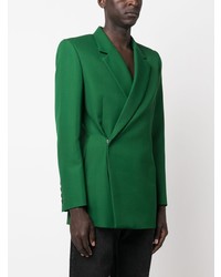 Мужской зеленый шерстяной двубортный пиджак от EGONlab
