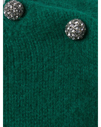 Женский зеленый шерстяной свитер от No.21