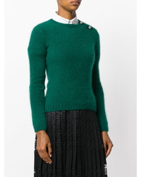 Женский зеленый шерстяной свитер от No.21