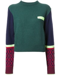 Женский зеленый шерстяной свитер от Toga