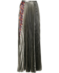 Золотая длинная юбка со складками от Versace
