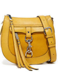 Женская золотая замшевая сумка от Rebecca Minkoff