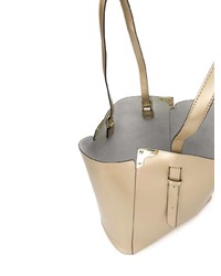 Золотая кожаная большая сумка от Tosca Blu