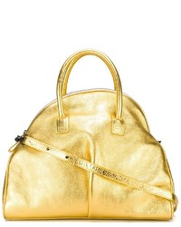 Золотая кожаная большая сумка от Marsèll