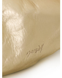 Золотая кожаная большая сумка от Marsèll